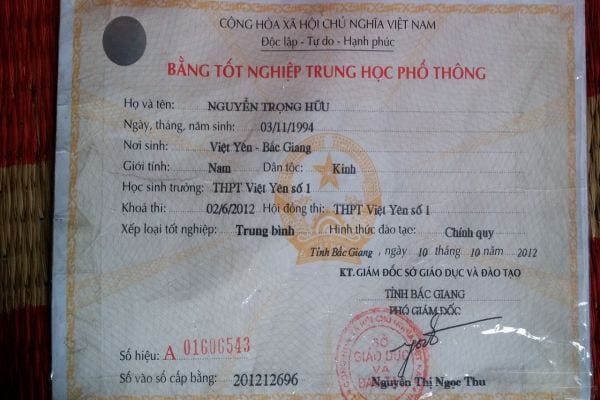 Sử Dụng Dịch Vụ Làm Bằng Cấp 3 Tại Bắc Giang Để Xin Việc