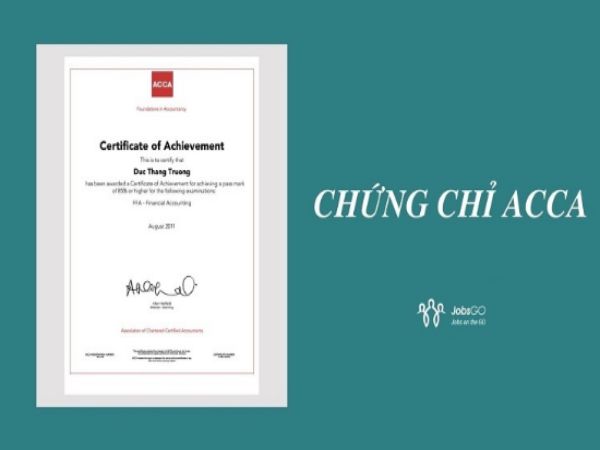 Chứng chỉ ACCA (Chartered Certified Accountants)