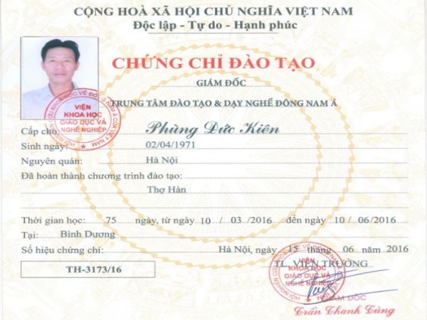 Làm chứng chỉ nghề hàn lấy ngay không mất nhiều thời gian tại Làm Bằng Nhanh