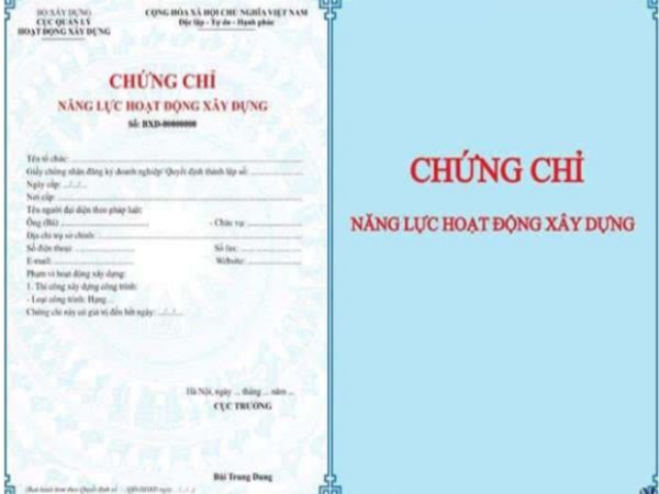 Chứng chỉ nghề xây dựng có bao nhiêu loại?