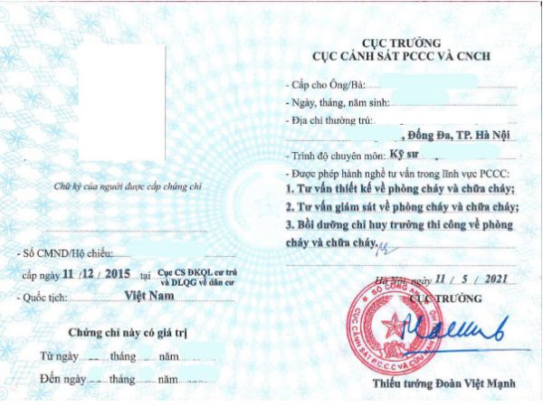 Các bước làm chứng chỉ Phòng Cháy CC tại Làm Bằng Giả Phôi Thật