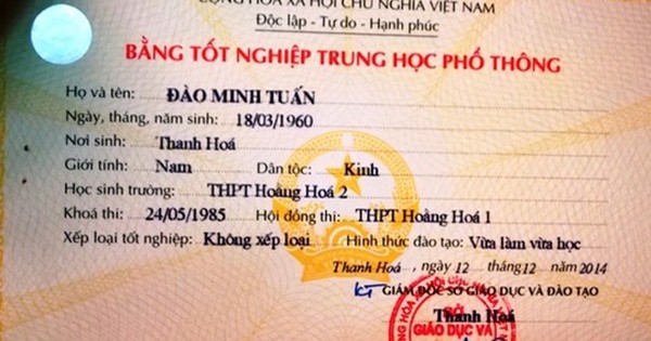 Điểm mạnh dịch vụ làm bằng cấp 3 tại Thanh Hóa