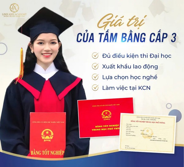 Giá trị khi làm bằng cấp 3 tại Thanh Hóa