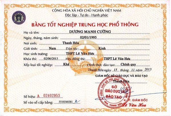 Làm bằng cấp 3 tại Thanh Hóa như thế nào là đạt yêu cầu