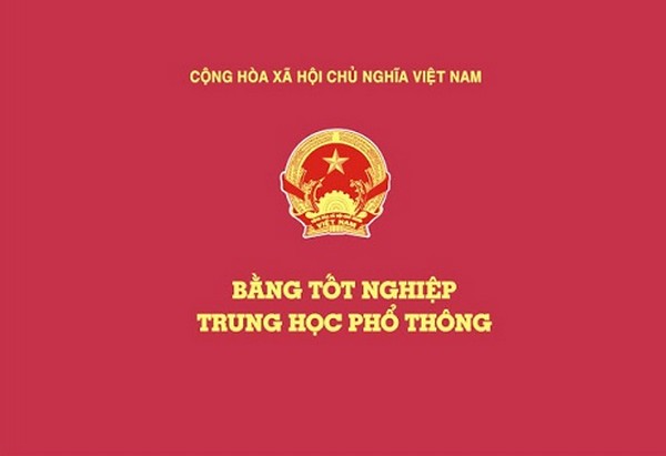 Mẫu bằng cấp 3 Lê Văn Hưu - Mặt sau